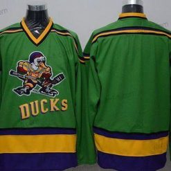 Anaheim Mighty Ducks Tyhjä 1991-92 Vihreä CCM Vintage Paita – Miesten