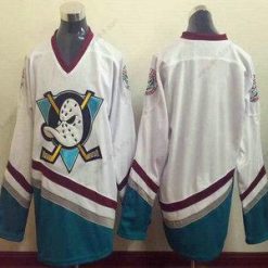 Anaheim Mighty Ducks Tyhjä 1995-96 Valkoinen CCM Vintage Paita – Miesten