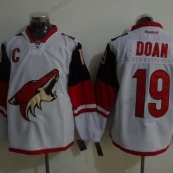 Arizona Coyotes #19 Shane Doan Reebok Valkoinen Premier Kolmas Paita – Miesten