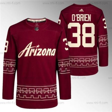 Arizona Coyotes #38 Liam O’Brien Punainen Vaihtopaita Pro Paita – Miesten