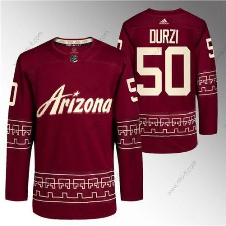 Arizona Coyotes #50 Sean Durzi Punainen Vaihtopaita Pro Paita – Miesten