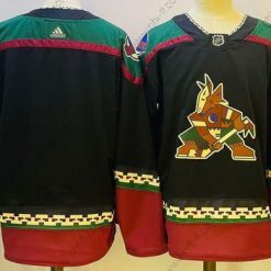 Arizona Coyotes Tyhjä Musta Ommeltu Paita – Miesten