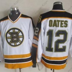 Boston Bruins #12 Adam Oates 1996-97 Valkoinen CCM Vintage Paita – Miesten