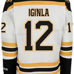 Boston Bruins #12 Jarome Iginla Valkoinen Paita – Miesten