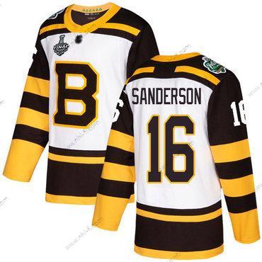 Boston Bruins #16 Derek Sanderson Valkoinen Aito 2019 Talvi Klassinen 2019 Stanley Cup Final Bound Ommeltu Jääkiekko Paita – Miesten