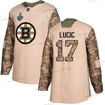 Boston Bruins #17 Milan Lucic Maastokuvio Aito 2017 Veterans Day 2019 Stanley Cup Final Bound Ommeltu Jääkiekko Paita – Miesten