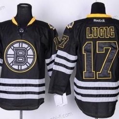 Boston Bruins #17 Milan Lucic Musta Ice Paita – Miesten