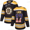 Boston Bruins #17 Milan Lucic Musta Kotiottelu Aito USA Flag 2019 Stanley Cup Final Bound Ommeltu Jääkiekko Paita – Miesten