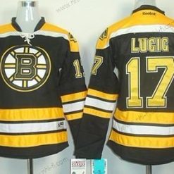 Boston Bruins #17 Milan Lucic Musta Paita – Naisten