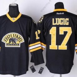 Boston Bruins #17 Milan Lucic Musta Vieras Paita – Miesten