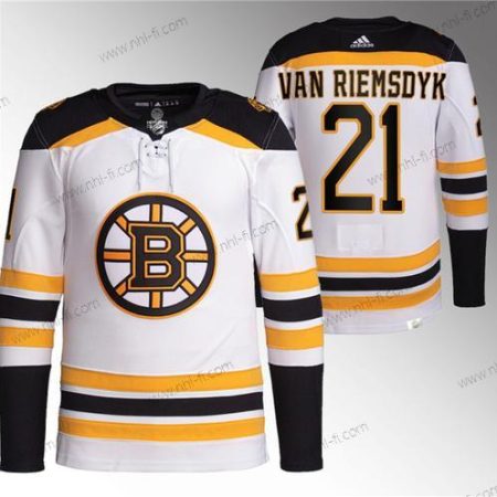 Boston Bruins #21 James Van Riemsdyk Valkoinen Ommeltu Paita – Miesten