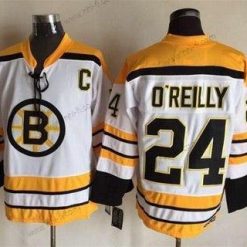 Boston Bruins #24 Terry O’Reilly 1968-69 Valkoinen CCM Vintage Paita – Miesten