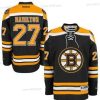 Boston Bruins #27 Dougie Hamilton Musta Paita – Miesten