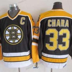 Boston Bruins #33 Zdeno Chara 1996-97 Musta CCM Vintage Paita – Miesten