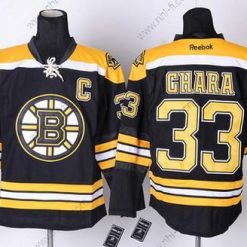 Boston Bruins #33 Zdeno Chara Musta Paita – Miesten