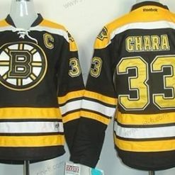 Boston Bruins #33 Zdeno Chara Musta Paita – Naisten