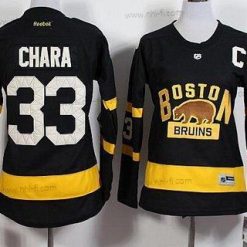 Boston Bruins #33 Zdeno Chara Reebok Musta 2016 Talvi Klassinen Premier Paita – Naisten