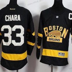 Boston Bruins #33 Zdeno Chara Reebok Musta 2016 Talvi Klassinen Premier Paita – Nuoret