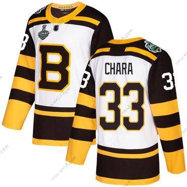 Boston Bruins #33 Zdeno Chara Valkoinen Aito 2019 Talvi Klassinen 2019 Stanley Cup Final Bound Ommeltu Jääkiekko Paita – Miesten