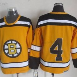 Boston Bruins #4 Bobby Orr 1959-60 Keltainen CCM Vintage Paita – Miesten