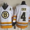 Boston Bruins #4 Bobby Orr 1981-82 Valkoinen CCM Vintage Paita – Miesten