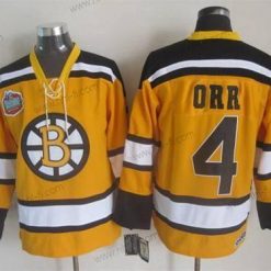 Boston Bruins #4 Bobby Orr 2009-10 Keltainen CCM Vintage Paita – Miesten