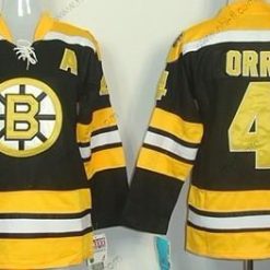 Boston Bruins #4 Bobby Orr Musta CCM Paita – Naisten