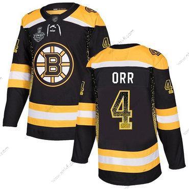 Boston Bruins #4 Bobby Orr Musta Kotiottelu Aito 2019 Stanley Cup Final Bound Ommeltu Jääkiekko Paita Versio 2 – Miesten