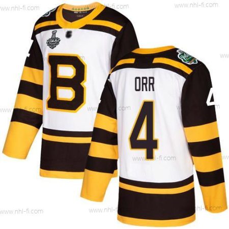 Boston Bruins #4 Bobby Orr Valkoinen Aito 2019 Talvi Klassinen 2019 Stanley Cup Final Bound Ommeltu Jääkiekko Paita – Miesten