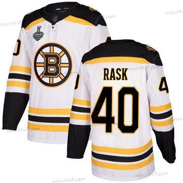 Boston Bruins #40 Tuukka Rask Valkoinen Road Aito 2019 Stanley Cup Final Bound Ommeltu Jääkiekko Paita – Miesten