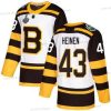 Boston Bruins #43 Danton Heinen Valkoinen Aito 2019 Talvi Klassinen 2019 Stanley Cup Final Bound Ommeltu Jääkiekko Paita – Miesten