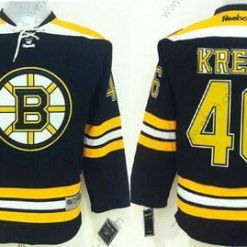 Boston Bruins #46 David Krejci Musta Paita – Lasten