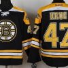 Boston Bruins #47 Torey Krug Musta Paita – Miesten