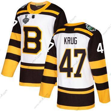 Boston Bruins #47 Torey Krug Valkoinen Aito 2019 Talvi Klassinen 2019 Stanley Cup Final Bound Ommeltu Jääkiekko Paita – Miesten