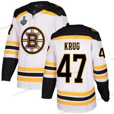 Boston Bruins #47 Torey Krug Valkoinen Road Aito 2019 Stanley Cup Final Bound Ommeltu Jääkiekko Paita – Miesten