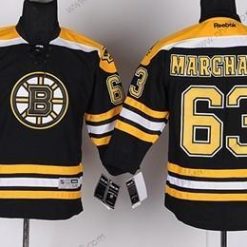 Boston Bruins #63 Brad Marchand Musta Paita – Lasten