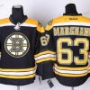 Boston Bruins #63 Brad Marchand Musta Paita – Miesten