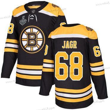 Boston Bruins #68 Jaromir Jagr Musta Kotiottelu Aito 2019 Stanley Cup Final Bound Ommeltu Jääkiekko Paita – Miesten