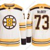 Boston Bruins #73 Charlie Mcavoy Valkoinen Ommeltu Paita – Miesten