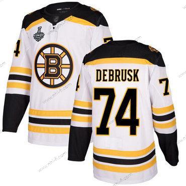 Boston Bruins #74 Jake Debrusk Valkoinen Road Aito 2019 Stanley Cup Final Bound Ommeltu Jääkiekko Paita – Miesten