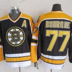 Boston Bruins #77 Ray Bourque 1996-97 Musta CCM Vintage Paita – Miesten