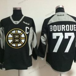 Boston Bruins #77 Ray Bourque 2014 Training Musta Paita – Miesten