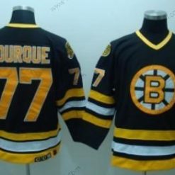 Boston Bruins #77 Ray Bourque Musta Retro CCM Paita – Miesten