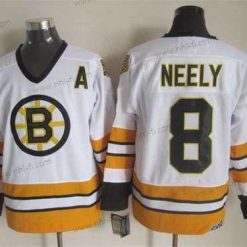 Boston Bruins #8 Cam Neely 1981-82 Valkoinen CCM Vintage Paita – Miesten