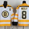 Boston Bruins #8 Cam Neely Valkoinen Retro CCM Paita – Miesten