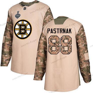 Boston Bruins #88 David Pastrnak Maastokuvio Aito 2017 Veterans Day 2019 Stanley Cup Final Bound Ommeltu Jääkiekko Paita – Miesten