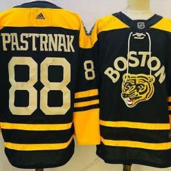 Boston Bruins #88 David Pastrnak Musta Klassinen Primegreen Ommeltu Paita – Miesten