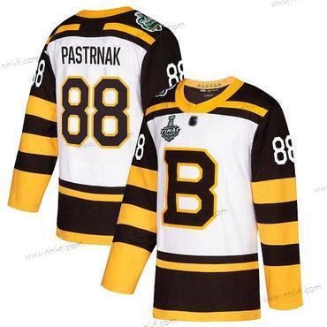 Boston Bruins #88 David Pastrnak Valkoinen Aito 2019 Talvi Klassinen 2019 Stanley Cup Final Bound Ommeltu Jääkiekko Paita – Miesten