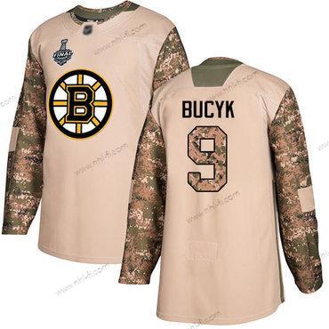 Boston Bruins #9 Johnny Bucyk Maastokuvio Aito 2017 Veterans Day 2019 Stanley Cup Final Bound Ommeltu Jääkiekko Paita – Miesten