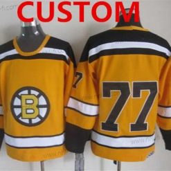 Boston Bruins Räätälöidyt 1959-60 Keltainen CCM Vintage Paita – Miesten